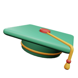 Graduation cap mascot